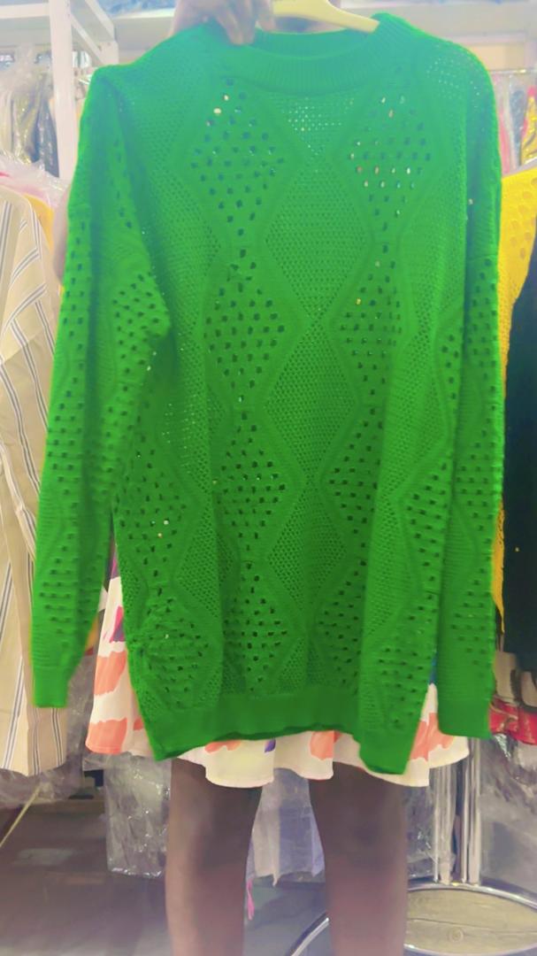Emerald Pointelle Knit