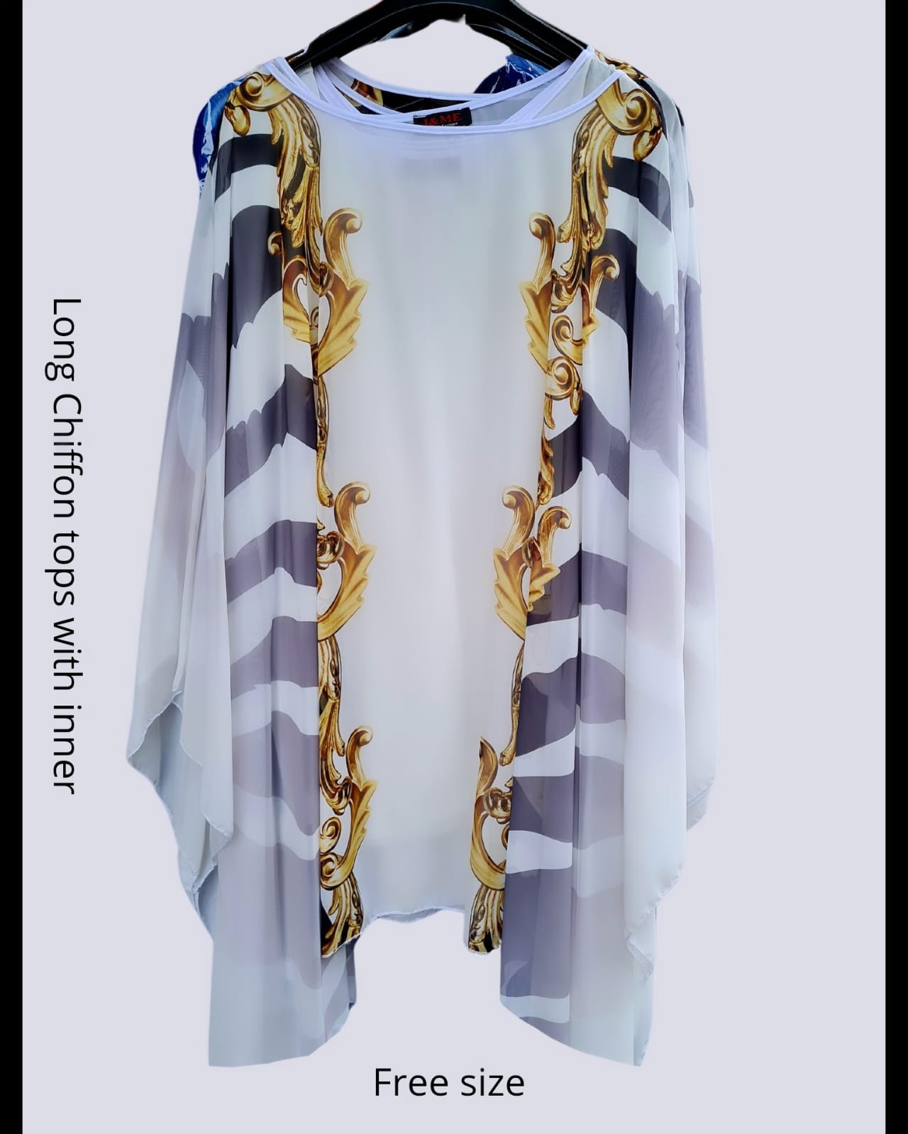 Baroque Chiffon Cape